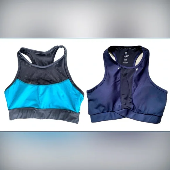 Bundle of 2 NWOT Sports Bras: Alala Artemis Teal & Ghost Flower Navy/Black, S - Picture 1 of 10